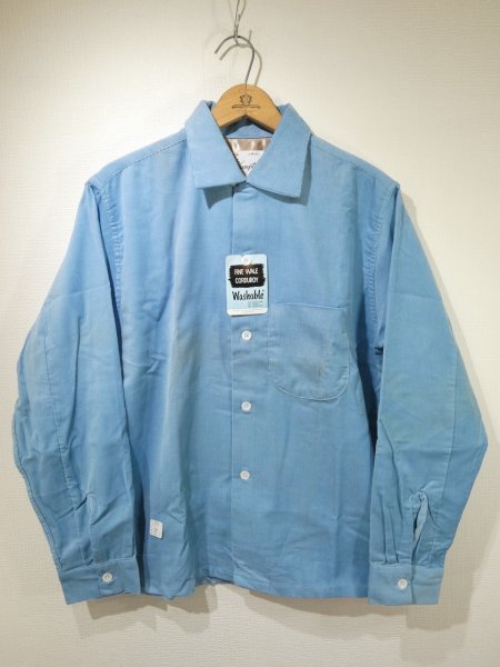 画像1: 50s Hampton CORDUROY LOOP COLLAR SHIRT DEAD STOCK (1)