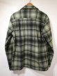 画像2: 60s 70s Cascade OMBRE SHADOW PLAID LOOP COLLAR WOOL SHIRT (2)