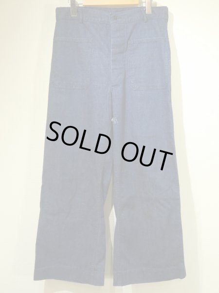 画像1: 50s 60s US NAVY USN DENIM UTILITY TROUSERS PANTS (1)