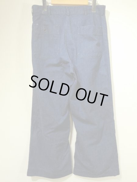 画像2: 50s 60s US NAVY USN DENIM UTILITY TROUSERS PANTS (2)