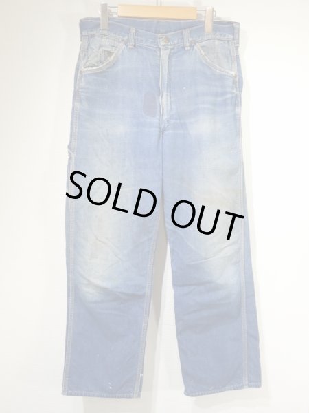 画像1: 50s 60s BLUE BELL DENIM PAINTER WORK PANTS (1)