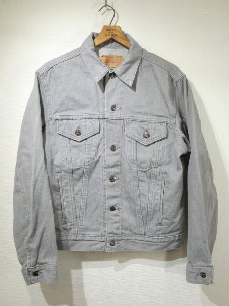 画像1: 80s Levi's 70506-0257 YARN DYED GRAY DENIM JACKET GJ MADE IN USA (1)
