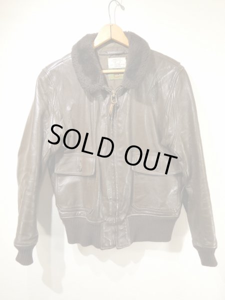 画像1: 70s US NAVY USN （USMC) G-1 FLIGHT JACKET with The MARINE Shop TAG (1)
