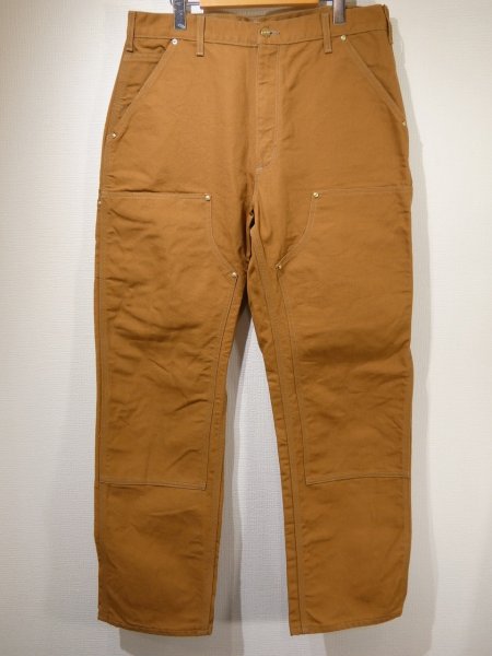 画像1: DEAD STOCK? 10s Carhartt DOUBLE KNEE DUCK PAINTER WORK PANTS BROWN (1)