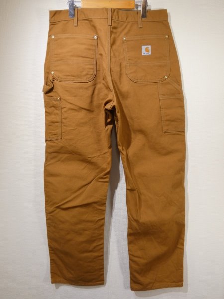 画像2: DEAD STOCK? 10s Carhartt DOUBLE KNEE DUCK PAINTER WORK PANTS BROWN (2)