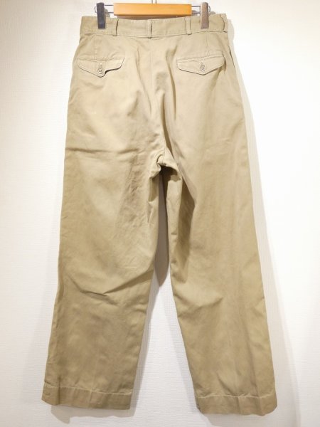 画像2: 50s US MARINE CORPS USMC CHINO TROUSERS PANTS (2)