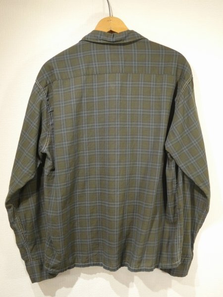 画像2: 60s DAN RIVER COTTON PLAID LOOP COLLAR SHIRT (2)