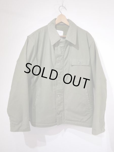 画像1: 80s US NAVY USN A-2 DECK JACKET (1)