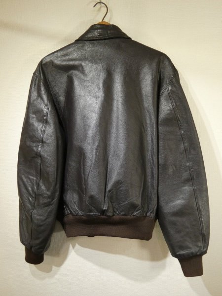 画像2: 80s L.L.Bean A-2 STYLE LEATHER JACKET MADE IN USA (2)