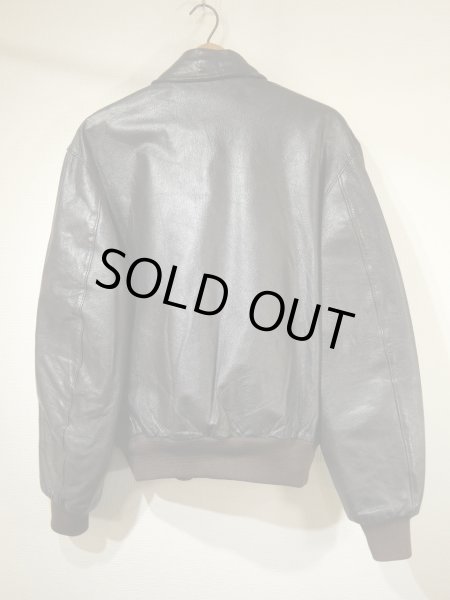 画像2: 80s L.L.Bean A-2 STYLE LEATHER JACKET MADE IN USA (2)