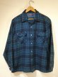 画像1: 60s Pendleton BLUE PLAID BOARD SHIRT (1)