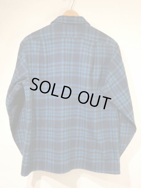 画像2: 60s Pendleton BLUE PLAID BOARD SHIRT (2)
