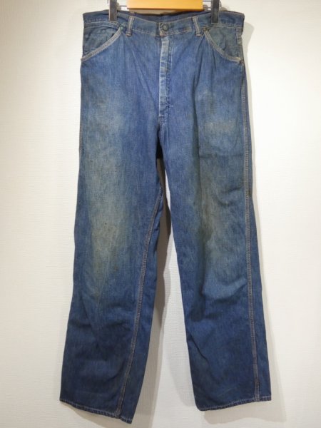 画像1: 50s 60s JC Penney BIG MAC DENIM PAINTER WORK PANTS  (1)