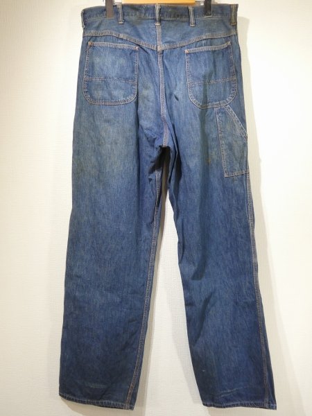 画像2: 50s 60s JC Penney BIG MAC DENIM PAINTER WORK PANTS  (2)