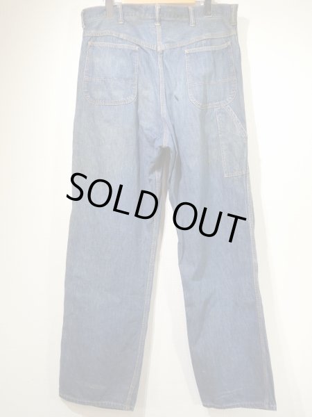 画像2: 50s 60s JC Penney BIG MAC DENIM PAINTER WORK PANTS  (2)