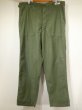 画像1: 60s '64 US ARMY OG-107 COTTON SATEEN UTILITY BAKER PANTS (2) (1)