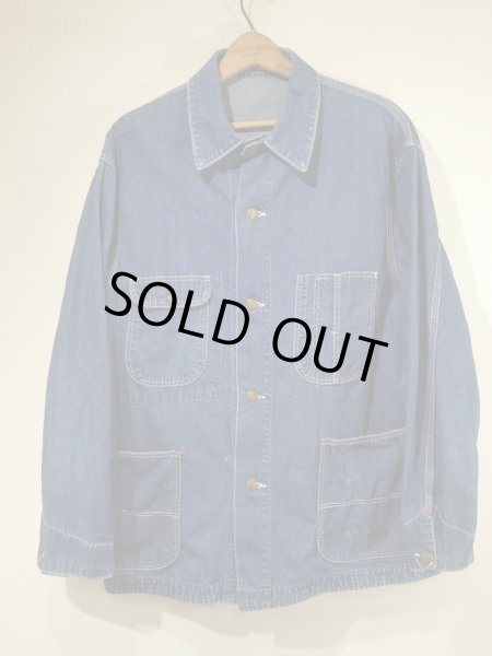 画像1: 50s 60s BLUE BELL DENIM CHORE JACKET COVERALL (2) (1)