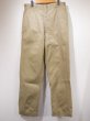 画像1: 70s US ARMY COTTON UNIFORM TWILL CHINO TROUSERS PANTS  (1)