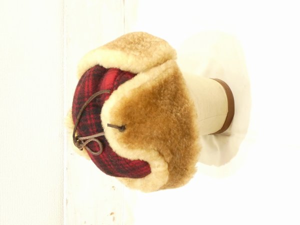 画像5: 90s Woolrich MOUTON BOA CAP (5)