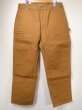 画像1: 10s Carhartt DOUBLE KNEE BROWN DUCK PAINTER WORK PANTS  (1)