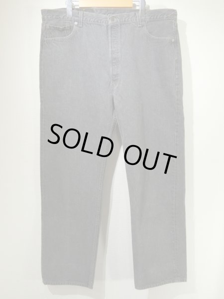 画像1: 90s Levi's 501- 0658 YARN DYED BLACK DENIM PANTS W42L32 MADE IN USA (1)