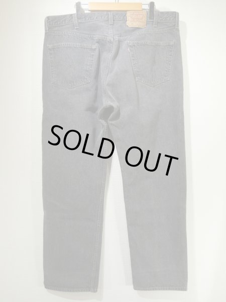 画像2: 90s Levi's 501- 0658 YARN DYED BLACK DENIM PANTS W42L32 MADE IN USA (2)