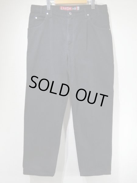 画像1: 90s Levi's SILVER TAB LOOSE FIT BLACK DENIM PANTS MADE IN USA (1)