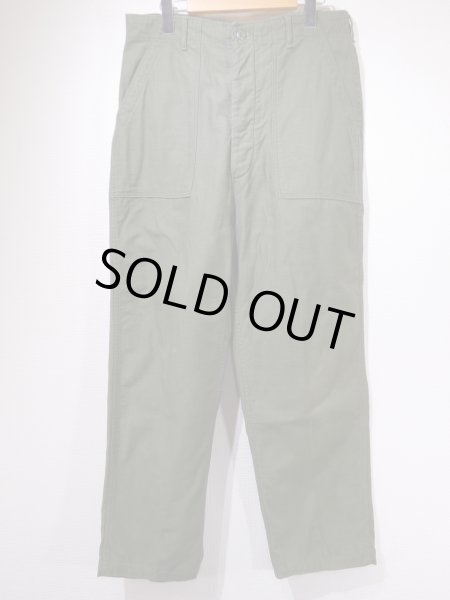 画像1: 70s '74 US ARMY OG-107 UTILITY BAKER PANTS DEAD STOCK ? (1)