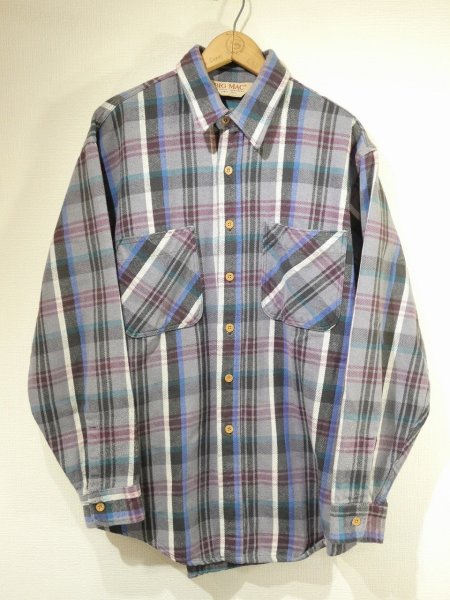 画像1: 90s BIG MAC HEAVY FLANNEL SHIRT MADE IN USA (1)