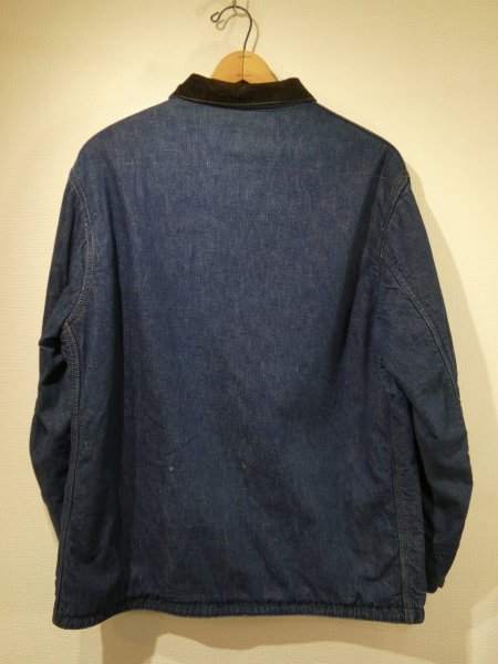 画像2: 60s POWR HOUSE DENIM CHORE JACKET COVERALL with BLANKET (2)