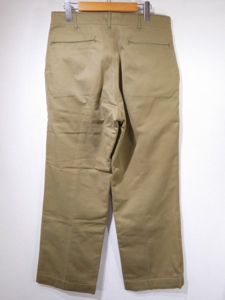 画像2: 40s US ARMY M-41 KERSEY LINED CHINO TROUSERS PANTS DEAD STOCK ? (2)