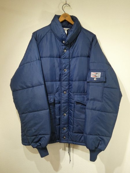 画像1: 70s CHAMPION SUPERKPLUG RACHING OFFICIAL QUILTING JACKET MADE IN USA (1)