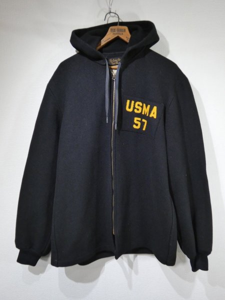 画像1: 50s USMA WEST POINT CADET WOOL HOODED JACKET (1)