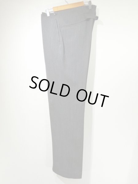 画像1: EARLY 20TH CENTURY 09s 1909s JOHN J HANTZ STRIPE WOOL SLACKS TROUSERS (1)