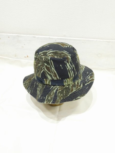 画像4: 60s 70s BROWN LEAF × TDS SILVER TIGER CAMO REVERSIBLE BOONIE HAT with EMBROIDERED (4)