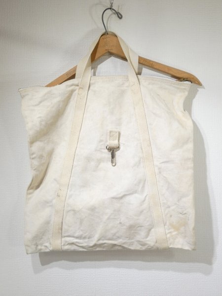 画像1: 60s UNKNOWN HOME MADE CANVAS BAG (1)