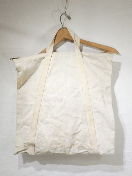 画像2: 60s UNKNOWN HOME MADE CANVAS BAG (2)