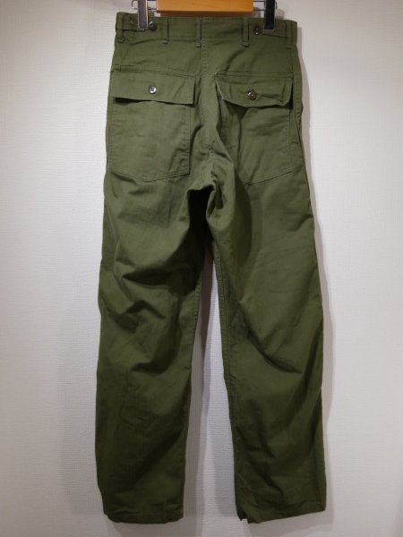 画像2: 50s US ARMY OD-7 M-47 HBT UTILITY TROUSERS BAKER PANTS ONE WASH (2)