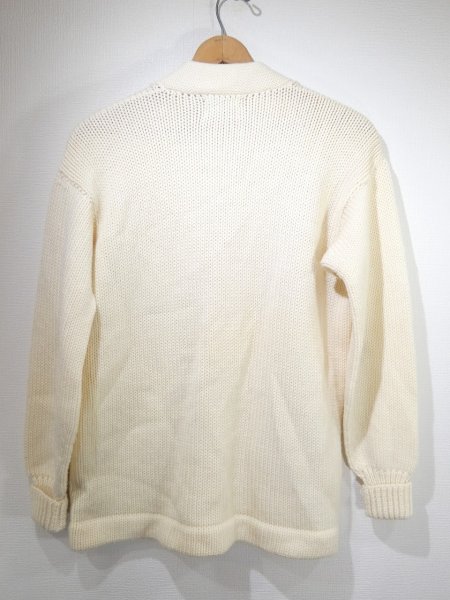 画像2: 60s Lanza WHITE LOW GAUGE WOOL CARDIGAN (2)