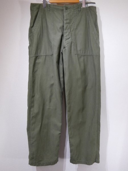 画像1: 60s '64 US ARMY OG-107 COTTON SATEEN UTILITY BAKER PANTS TWO TONE (1)
