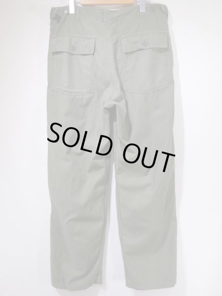 画像2: 60s '64 US ARMY OG-107 COTTON SATEEN UTILITY BAKER PANTS TWO TONE (2)