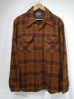 画像1: 70s Pendleton BROWN PLAID BOARD SHIRT (1)