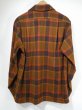 画像2: 70s Pendleton BROWN PLAID BOARD SHIRT (2)