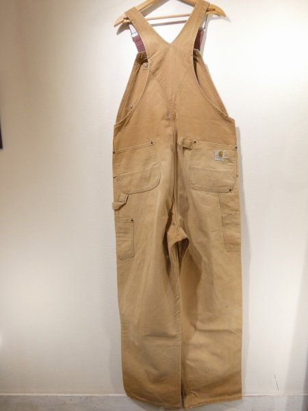画像2: 70s Carhartt DOUBLE KNEE BROWN DUCK OVERALL  (2)