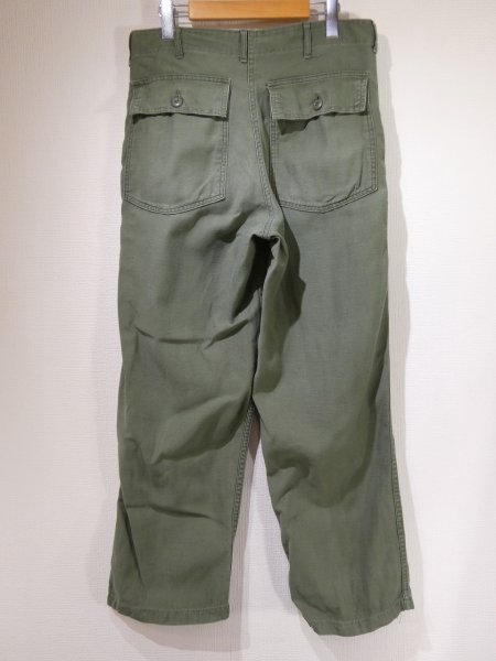 画像2: 60s '68 US ARMY OG-107 UTILITY BAKER PANTS  (2)
