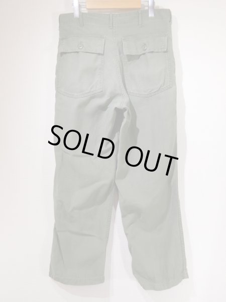 画像2: 60s '68 US ARMY OG-107 UTILITY BAKER PANTS  (2)