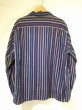 画像2: 50s Avon's MULTI STRIPE PRINT FLANNEL OPEN COLLAR SHIRT  (2)
