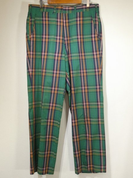 画像1: 80s BROOKS BROTHERS CHECK SLACKS PANTS MADE IN USA (1)
