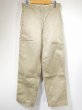 画像1: 60s US ARMY COTTON UNIFORM TWILL CHINO TROUSERS PANTS  (1)
