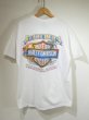 画像2: 00s HARLEY DAVIDSON OFFICIAL FLAME EAGLE DEALER SHOP BOTH SIDE PRINT T-SHIRT (2)